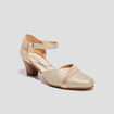 Escarpins pied large sable femme