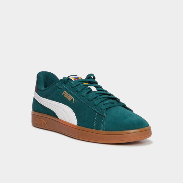 tennis basses a lacets en cuir puma vert homme Tennis basses à lacets en cuir Puma vert homme