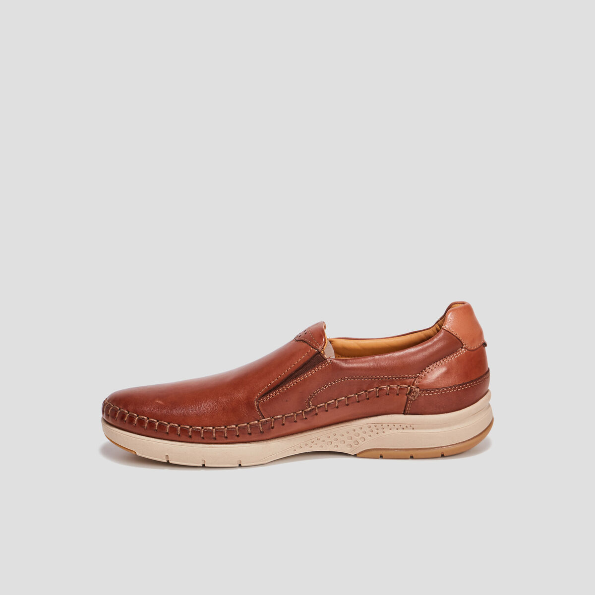 Mocassins Walking Confort marron homme