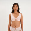 Soutien-gorge foulard dentelle rose clair femme