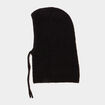Cagoule tricot&eacute;e noir femme