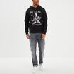 Sweat à capuche hoodie coton Beetlejuice noir homme