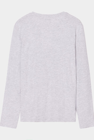 Ensemble pyjama pantalon coton gris garçon