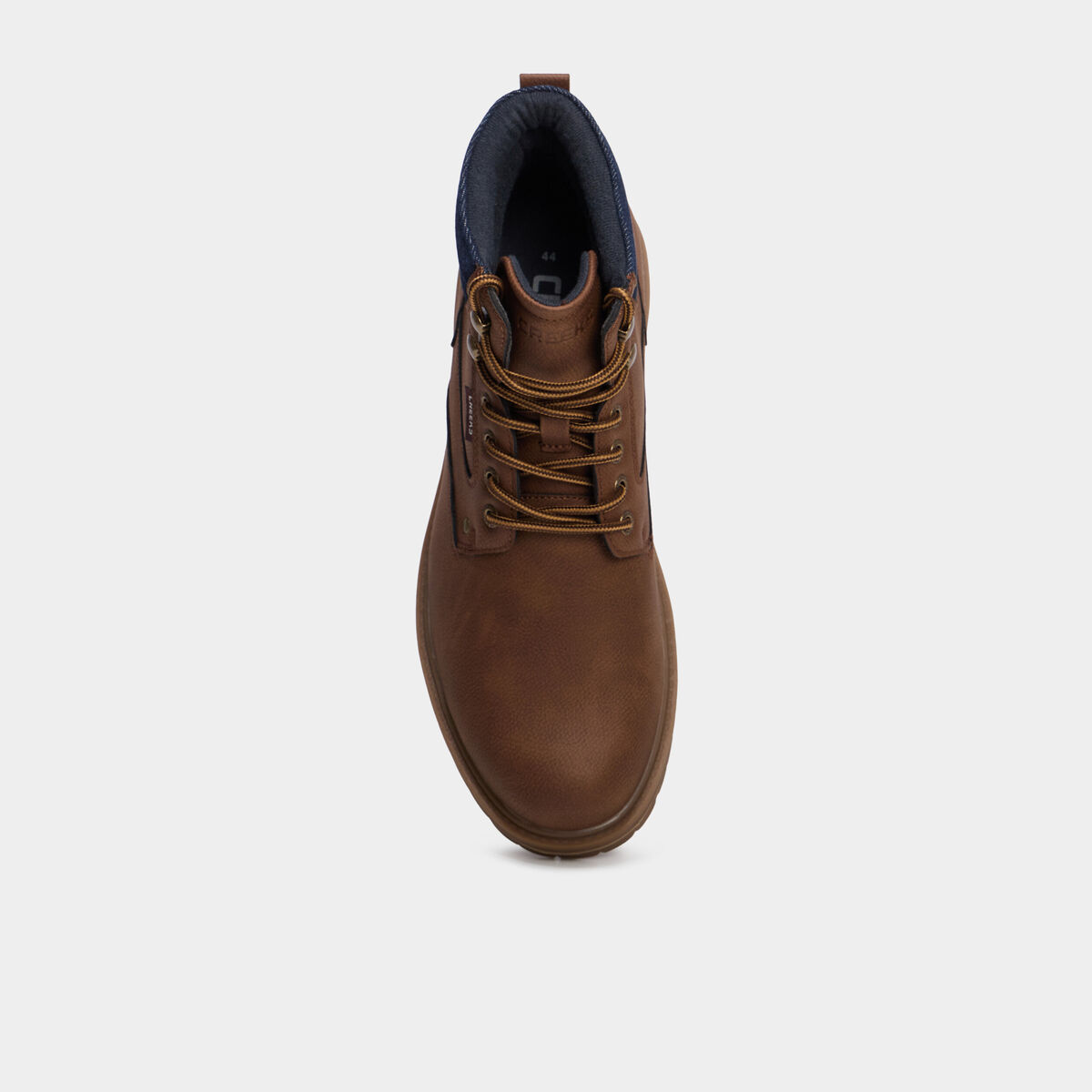 Bottines montantes &agrave; lacets marron clair homme