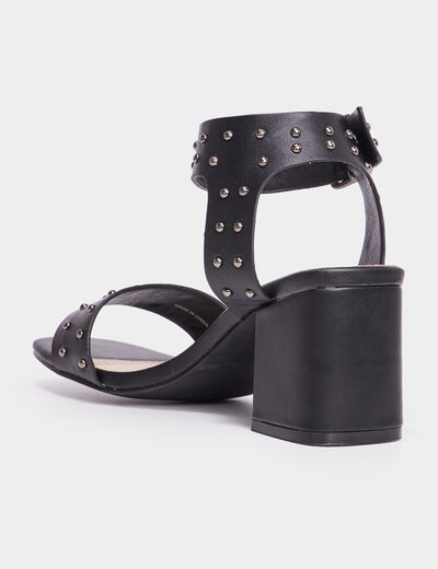 Sandales avec clous et talons Liberto noir femme
