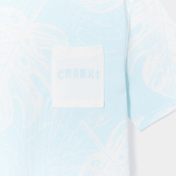 t shirt manches courtes coton creeks ecru garcon T-shirt manches courtes coton Creeks ecru garçon