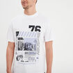 T-shirt oversize col rond Liberto blanc homme