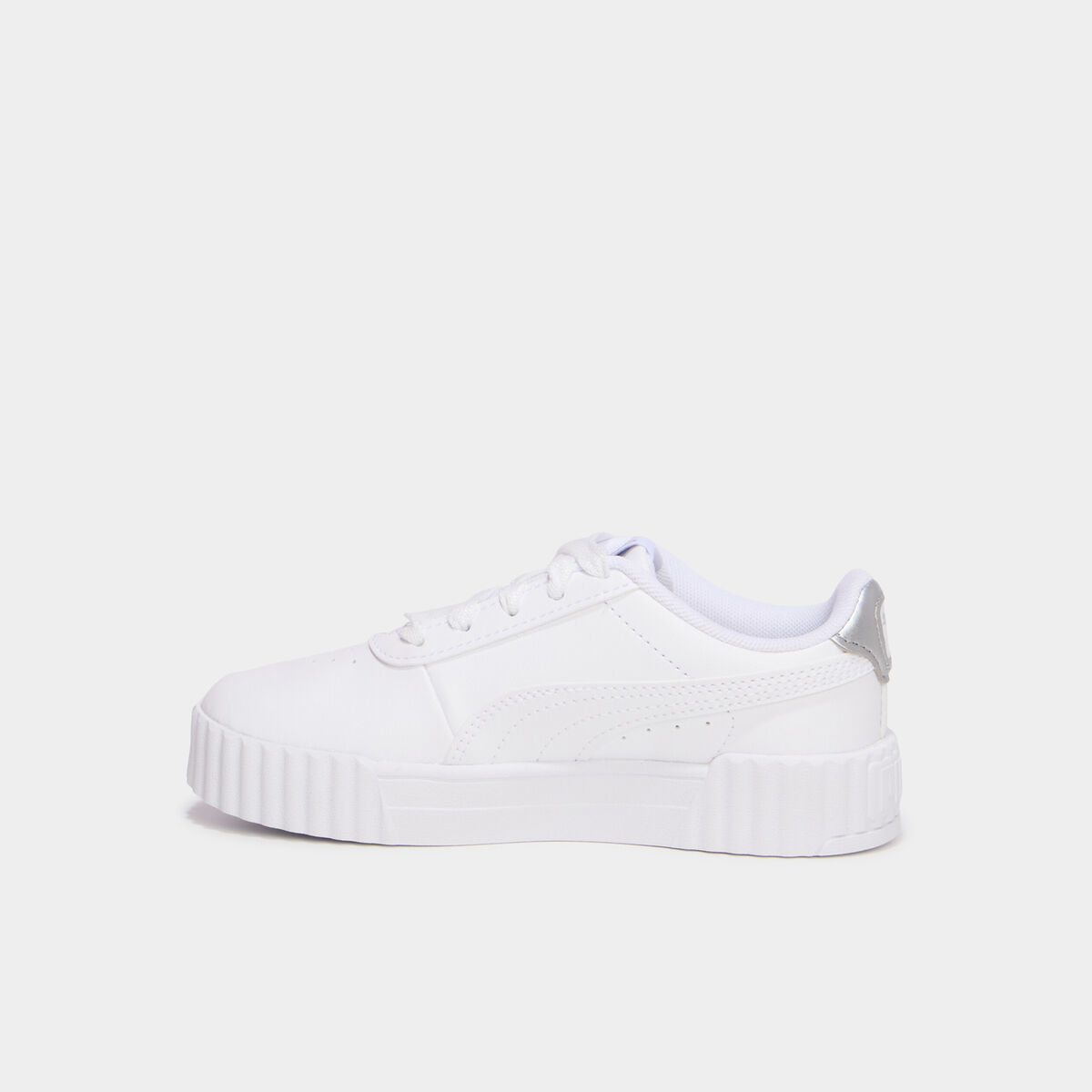 Baskets Puma Carina 3.0 Floral gris argent fille