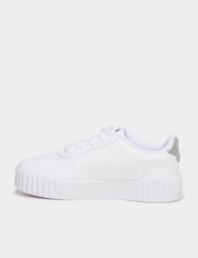 Baskets Puma Carina 3.0 Floral gris argent fille