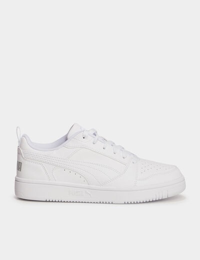 Tennis &agrave; lacets Puma Rebound V6 blanc fille