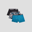 Lot 3 boxers coton Liberto gris homme