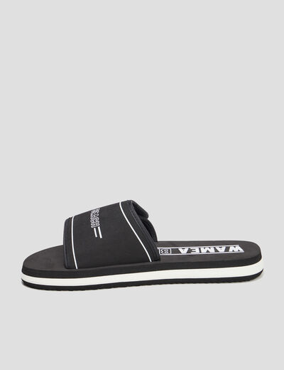 Mules à scratchs noir homme