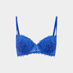 Soutien-gorge forme corbeille bleu electrique femme