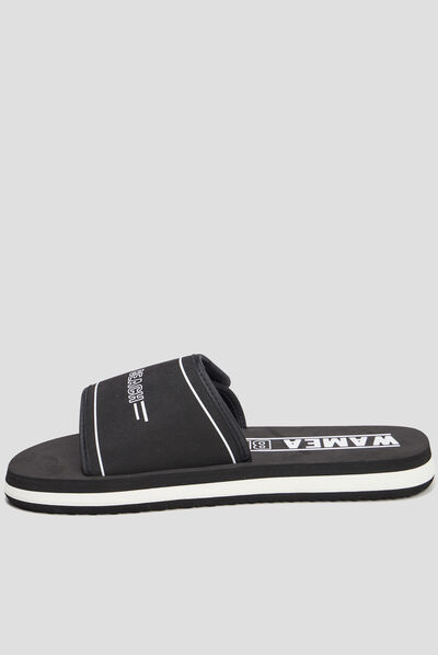 Mules à scratchs Wamea Beach noir homme