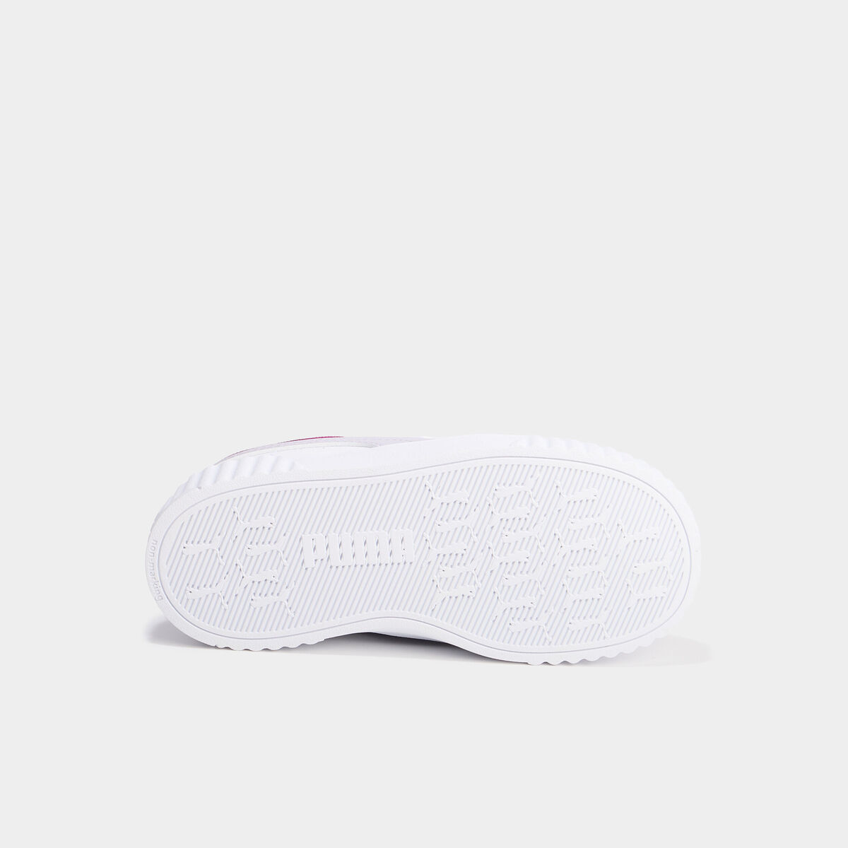 Tennis basses à scratchs Puma Carina violet fille