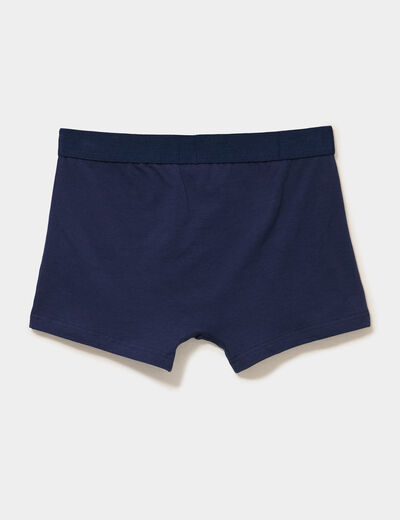 Lot 3 boxers coton stretch bleu marine homme