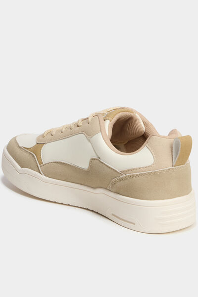 Baskets &agrave; lacets sable femme