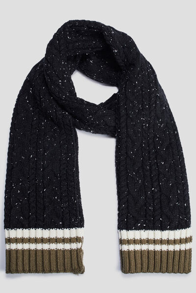 Écharpe noir homme