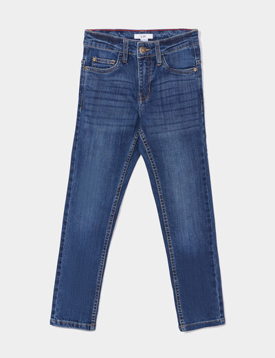 Jeans slim effet stretch denim stone garçon