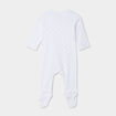 Ensemble body croisé et dors-bien coton blanc bébé