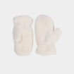 Mouffles effet polaire ivoire fille