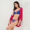 String avec broderie bleu electrique femme