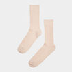 Lot 2 paires chaussettes côtelées beige homme
