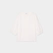 Blouse manches 3/4 gaze de coton blanc femme grande taille