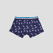 Lot 3 boxers coton dino bleu garçon