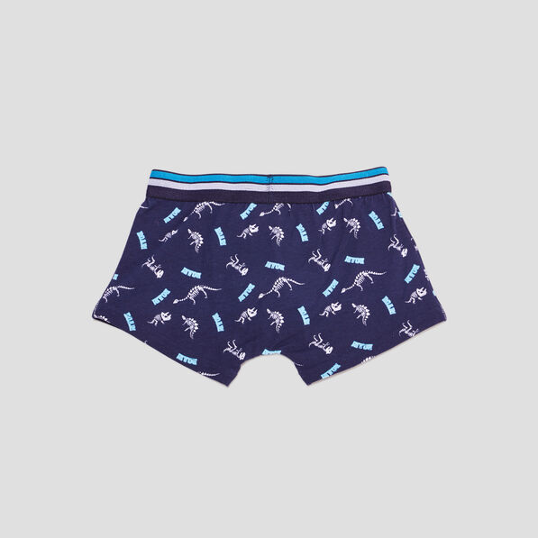 lot 3 boxers coton dino bleu garcon Lot 3 boxers coton dino bleu garçon