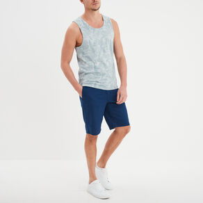debardeur col rond coton creeks bleu ciel homme Débardeur col rond coton Creeks bleu ciel homme