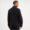 Surchemise zipp&eacute;e manches longues noir homme