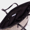 Sac cabas devant tressé multicolore femme