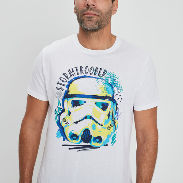 Ensemble pyjama 2 pièces Star Wars blanc homme