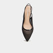 Escarpins &agrave; strass bout pointu Mosquitos noir femme