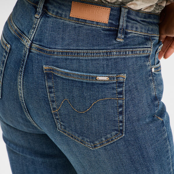 Jeans regular 5 poches coton Creeks denim dirty femme