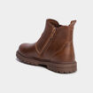 Boots crant&eacute;es marron gar&ccedil;on