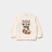 Sweat molletonn&eacute; manches longues ecru b&eacute;b&eacute; gar&ccedil;on