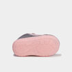 Chaussons botillons effet velours rose b&eacute;b&eacute; fille