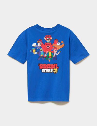 T-shirt col rond coton Brawl Stars bleu marine gar&ccedil;on