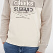 Sweat molleton &agrave; capuche hoodie gris clair homme