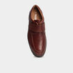 Derbies en cuir marron homme