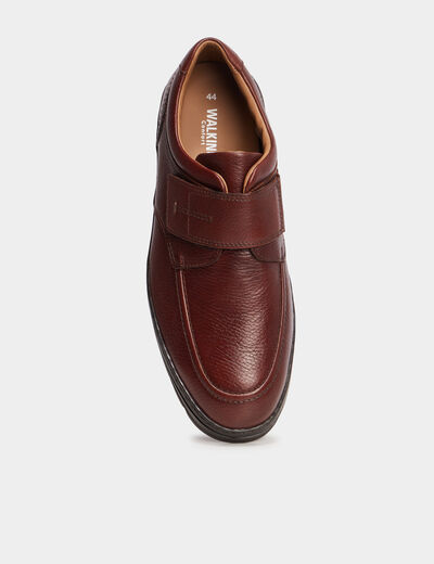 Derbies en cuir marron homme