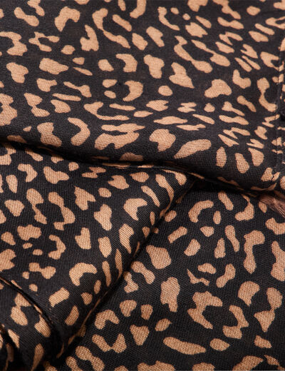 Foulard pampilles noir femme