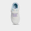 Tennis basses &agrave; scratchs et sequins blanc fille