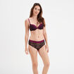 Soutien-gorge dentelle maxi push-up rouge femme