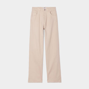 pantalon large taille haute beige femme Pantalon large taille haute beige femme