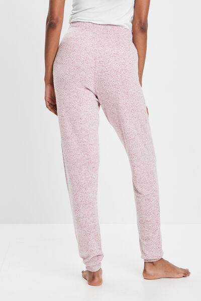 Bas de pyjama rose framboise femme