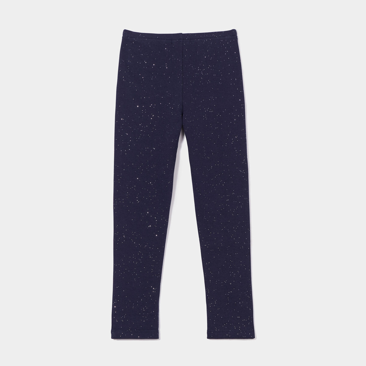 Legging doubl&eacute; chaud bleu marine fille