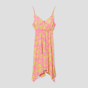 robe midi asymetrique patineuse a coques rose femme Robe midi asymétrique patineuse à coques rose femme